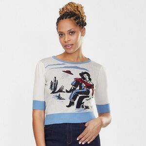 Collectif Cowgirl sweater size 4xl 22 UK 18 US